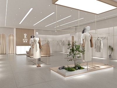 Women Fashion Modern Clothing Store 3d model