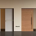Modern Minotti Sliding Doors With Wooden And Light Color Design For Interior