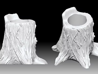 stump pen holder 3d model stump pen holder 3d model