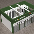 Sliding Doors Exhibition Display At VEDAD Booth Featuring Aluminum Materials And Modern Design