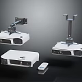 Electronic Appliances Projectors Featuring Ceiling Wall Mounts And Remote Control Design 3d model