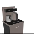 BRANO Kitchen Appliances With Vertical Design Cabinet Storage And Beige Black Finish