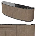 Modern Entryway Cabinet Sideboard With Marble Top And Storage Drawers Design