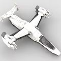 LEGO toy blocks futuristic sci-fi aircraft fighter 3d model