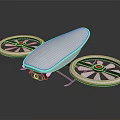 Smart Machine With White Exterior And Dual Hover Wheels For Smooth Gliding 3d model