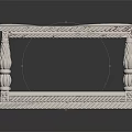 Classic White Table With Intricate Carved Legs And Smooth Marble Top Design