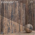 Spherical Component on Wooden Textured Wall with Natural Patterns and Smooth Surface 3d model