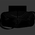 Fashionable Black Leather Handbag With Structured Handles And Modern Sleek Design