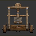 Ballista Catapult City Siege Attack City Catapult Medieval Weapon Medieval Ballista Medieval Catapult Medieval Catapult 3d model