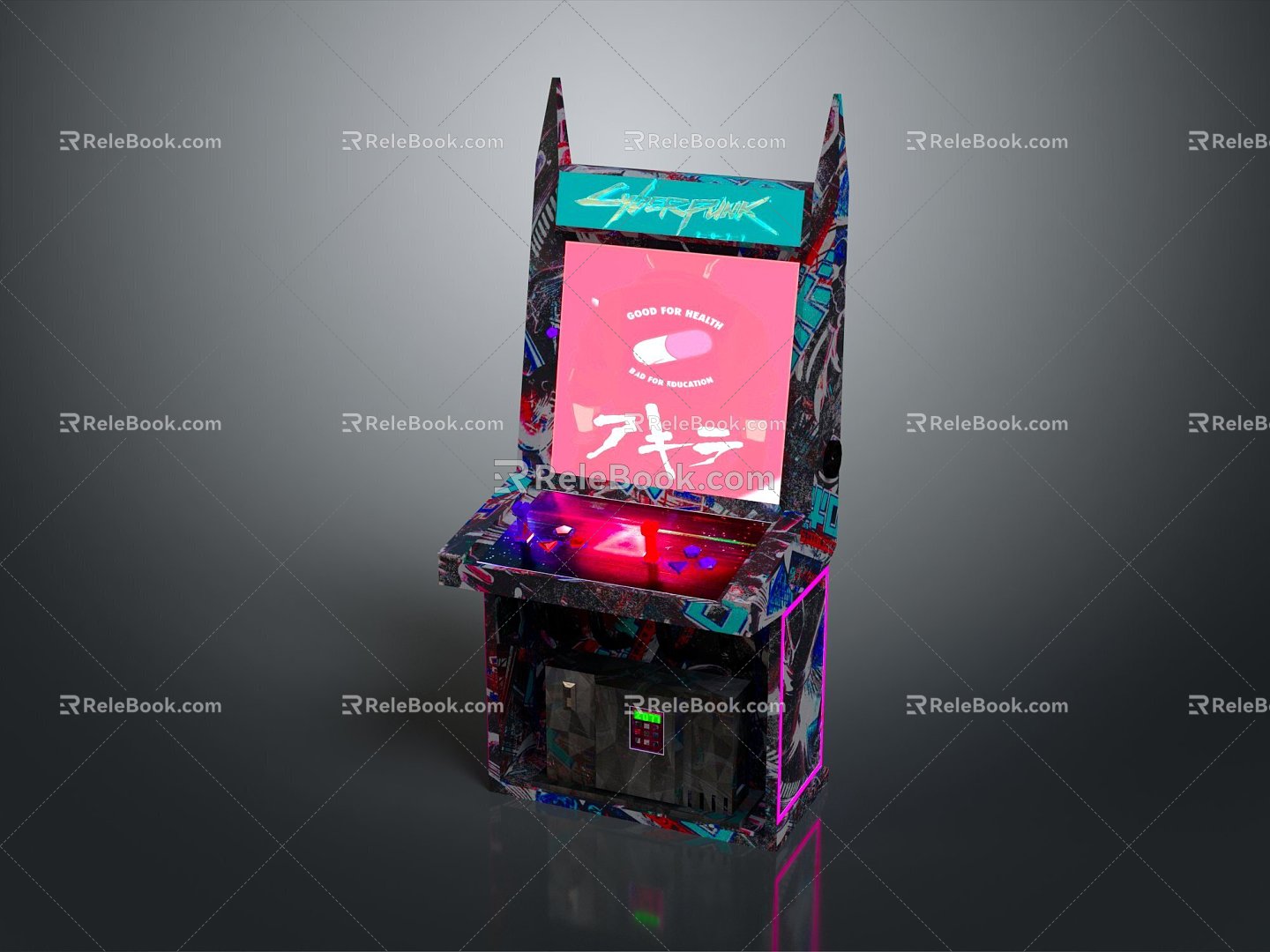 Modern game machine large game machine coin-operated game machine arcade 3d model