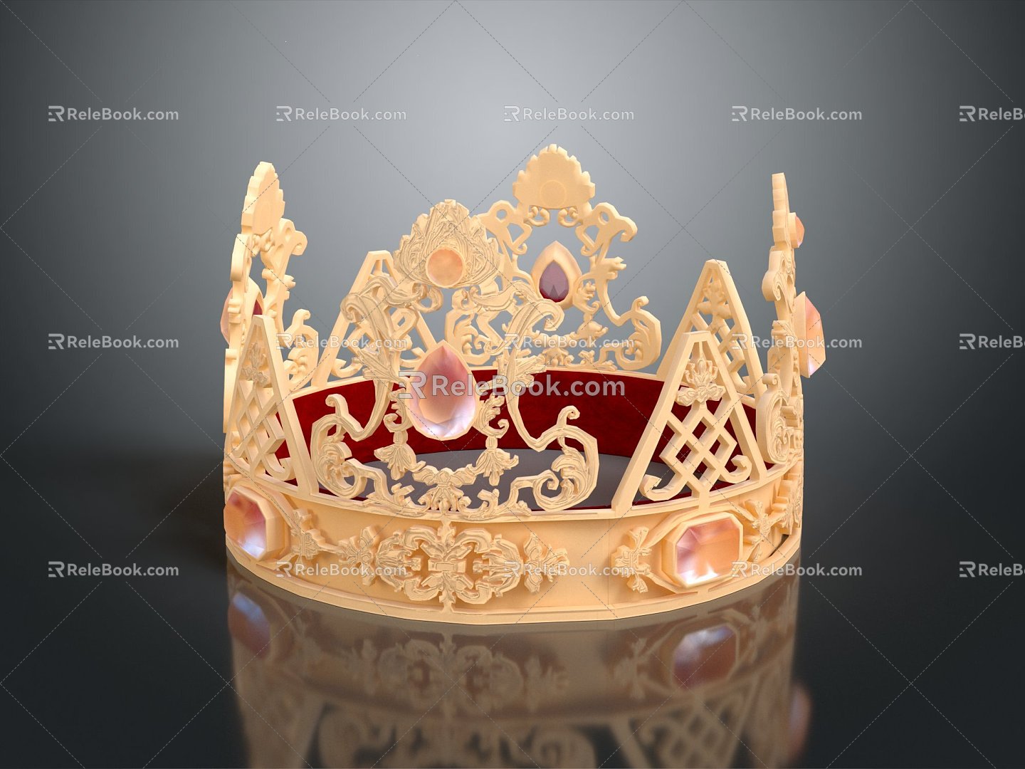 Modern Crown Crown Crown Crown Crown Home Ornaments 3d model