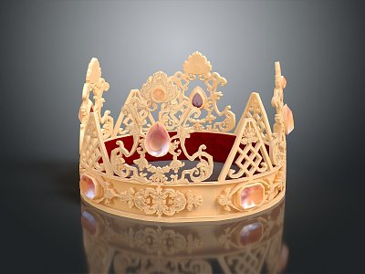 Modern Crown Home Ornaments 3d model