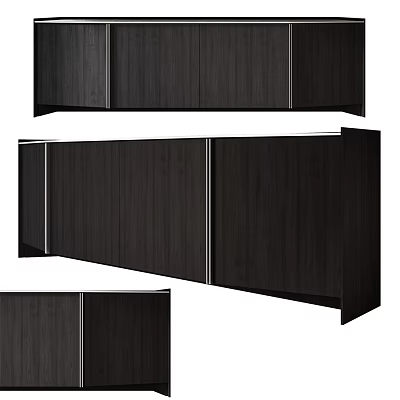 Shower Sauna Interior Design With Modern Dark Wooden Panels And Sleek Structure 3d model