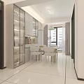 Modern Bright Minimalist Living And Dining Room Interior Design With Comfortable Cozy Home Furnishings