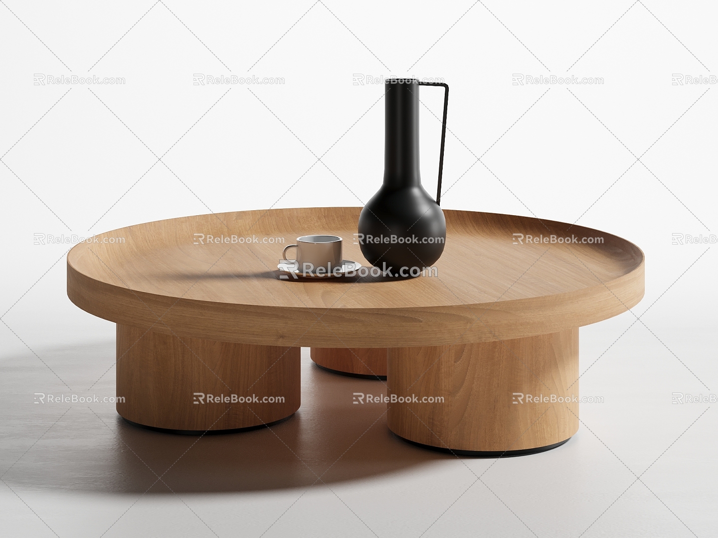 Coffee table round coffee table 3d model