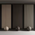 Modern Wall Panels With Various Colors And Spheres