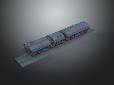 vintage train steam train carriage locomotive head steam carriage train vehicle 3d model