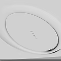 Modern Oval Layered Ceiling Design With Recessed Lights And Soft Illumination