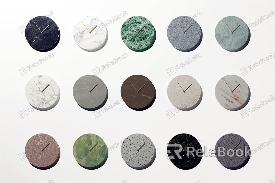 Modern Clock Simple Clock Wall Clock Marble Clock model