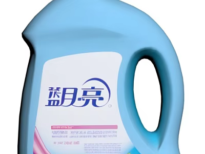 Blue Laundry Detergent Bottle With Handle For Effective Clothes Cleaning Daily Use 3d model