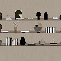 Quiet Wind Decorative Ornaments Combination Books 3d model