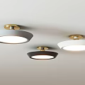 Modern Stylish Ceiling Lights With Round Dome Shaped Design In Multiple Colors 3d model