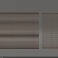 Dark And Light Wooden Window Blinds With Horizontal Slat Design 3d model
