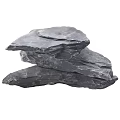 Natural Garden Ornament With Stacked Slate Stones For Outdoor Decor