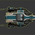 Advanced Cosmic Spacecraft Module With Blue White Design Mechanical Structure And B101