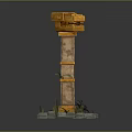 Columns Stone Columns Stone Columns Old Columns Roman Columns Roman Columns Classical Columns Greek Columns 3d model