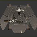 Advanced Planetary Rover With Solar Panels Robotic Arm And Wheels For Space Exploration