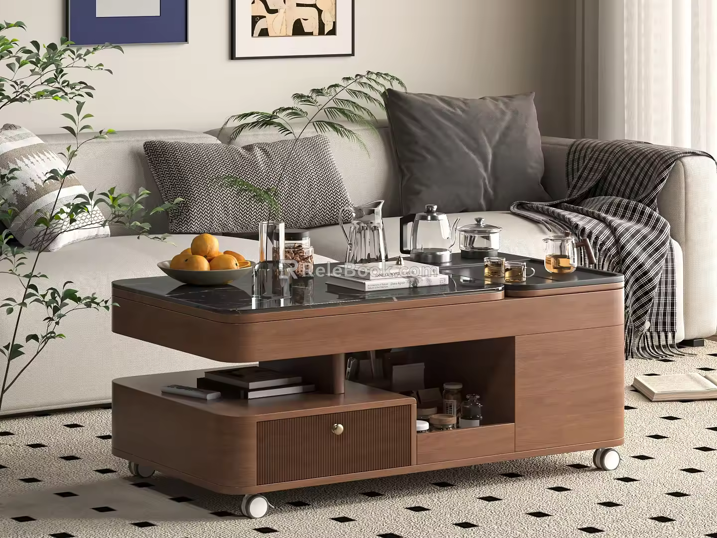 Middle Ancient Style Coffee Table 3d model