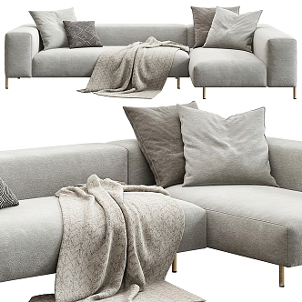 Modern corner sofa 3d model