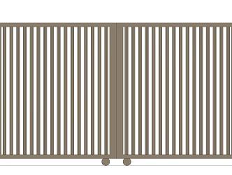 Modern Gate Iron Door Fire Door Entry Door 3d model
