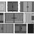 Various Modern Entrance Gates With Slatted And Solid Panel Design Options For Home Exteriors