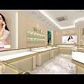 Elegant Jewelry Store Interior Design With Glass Display Cases And Modern Decor