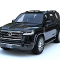 Black Toyota SUV Featuring Modern Design Sleek Exterior And Large Alloy Wheels