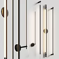 Contemporary Wall Lamps With Sleek Black Metal Frame And Warm LED Lighting Design