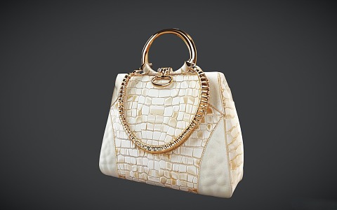 Modern Women's Handbag Leather Bag 3d model