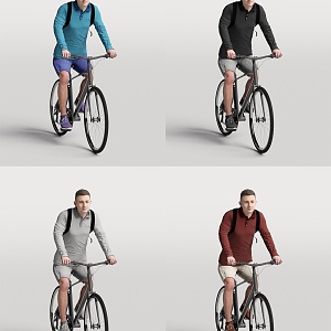 Cycling Man Characters Foreign Men Sports Men Cyclists 3d model