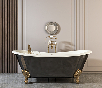 Jane European Bathtub 3d model