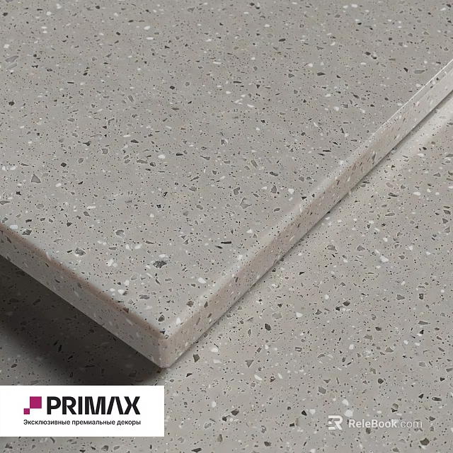 Gray Terrazzo Building Component With Speckled Pattern And Smooth Surface For Interior Decoration 3d model 
