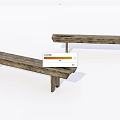 Rustic Wooden Benches With Natural Texture And Simple Design For Home Decor