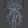 Sci-Fi Puppet Assault Anti-Gravity Tank 3d model