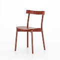 Modern Wooden Dining Table Set With Colorful Chairs And Simple Design