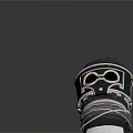 Steampunk Character Mechanical Gloves With Leather Straps And Metallic Plates