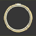 Luxury Gold Silver Filigree Ring With Intricate Decorative Design Details