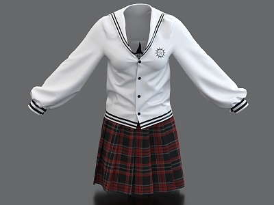 School uniform sailor uniform clothing short skirt tie model