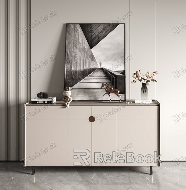 Modern Side Cabinet Side Cabinet Entrance Cabinet model