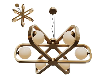 Modern Chandelier Art Chandelier Spherical Chandelier 3d model